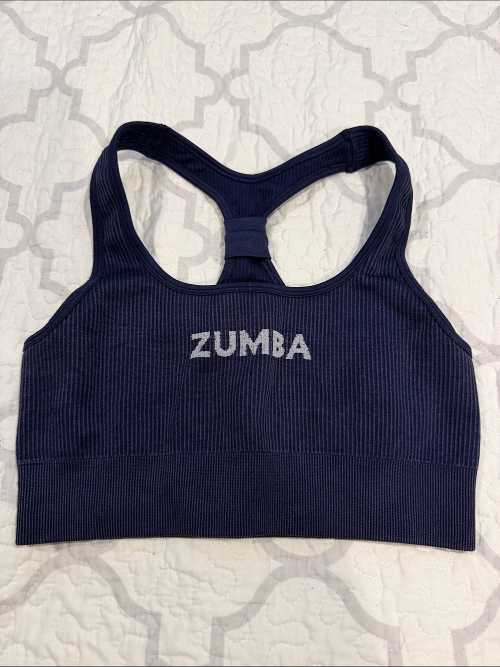 Zumba Fitness Blue Jean Seamless Bra